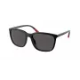 RALPH LAUREN herenzonnebril PH4185U537587 - vierkant havanna montuur, donkergroene glazen, 56/18/145 mm