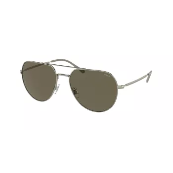 RALPH LAUREN PH3139-9429-3 heren zonnebril zwart propionaat montuur grijs polycarbonaatglas 57mm