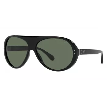 RALPH LAUREN RL8194-500171 zonnebril heren zwart acetaat grijs polycarbonaat 60/13/135 mm