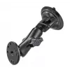 RAM Mounts zuignaphouder met AMPS-adapter – B-kogel (1 inch), diamantgrondplaat, middelste arm, ronde grondplaat (RAM-B-166-202U)