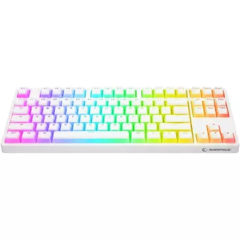 Rampage Ghost TKL mechanisch toetsenbord Huano Red Switch wit
