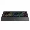 Rampage Simula RGB Macro KB-GX65 bedraad membraan gamingtoetsenbord met polssteun, zwart