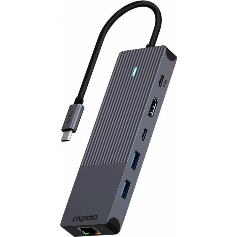 Rapoo UCM-2002 USB-C-adapter, HDMI, RJ-45, USB 3.2 Gen 1 (00217689)
