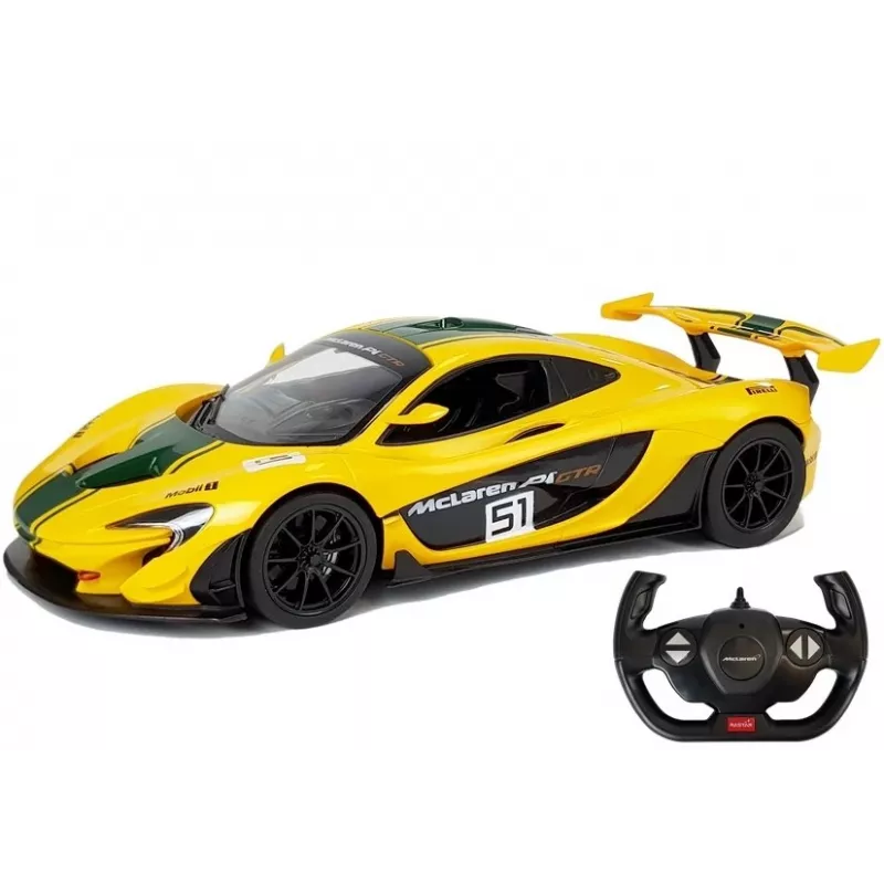 RASTAR McLaren P1 GTR op afstand bedienbare auto 1:14 geel
