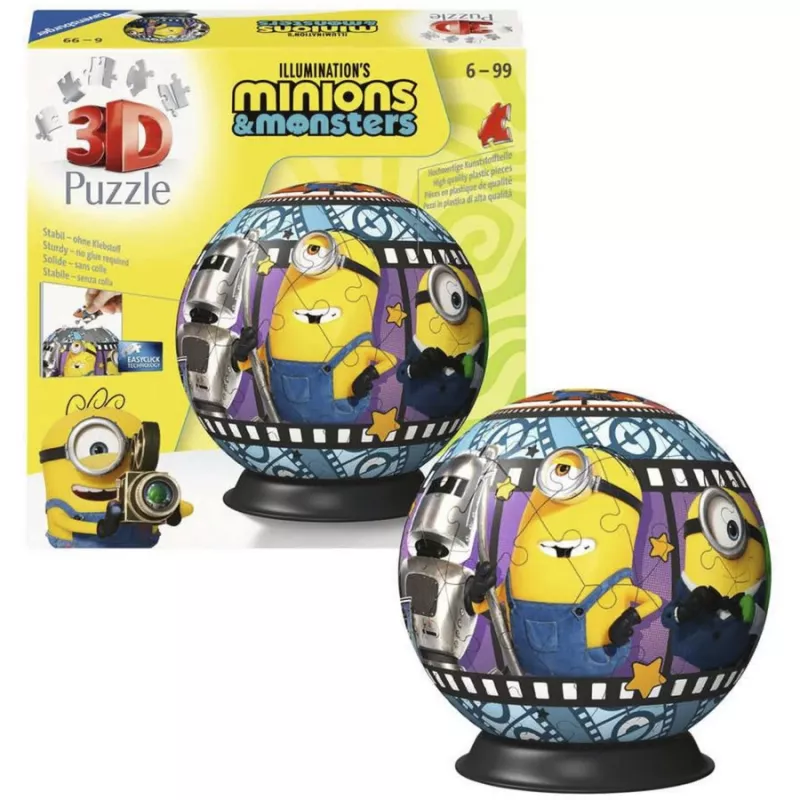 RAVENSBURGER 3D puzzelbal Minions 3 - 72 onderdelen