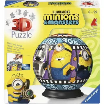 RAVENSBURGER 3D puzzelbal Minions 3 - 72 onderdelen