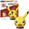 Ravensburger 3D puzzelbal Pokémon Pikachu met oren - 54 onderdelen