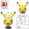 Ravensburger 3D puzzelbal Pokémon Pikachu met oren - 54 onderdelen