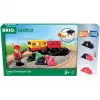 RAVENSBURGER BRIO World goederentrein-set met van kleur veranderende lichten