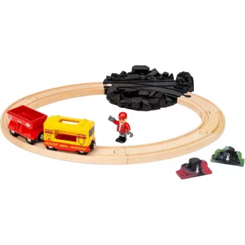 RAVENSBURGER BRIO World goederentrein-set met van kleur veranderende lichten