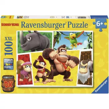 Ravensburger Kinderpuzzel Nintendo Super Mario - De apen zijn los! (100 stukjes)