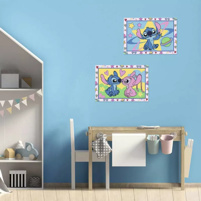 RAVENSBURGER CreArt Junior - Stitch & Angel Schilderen op Nummer Set