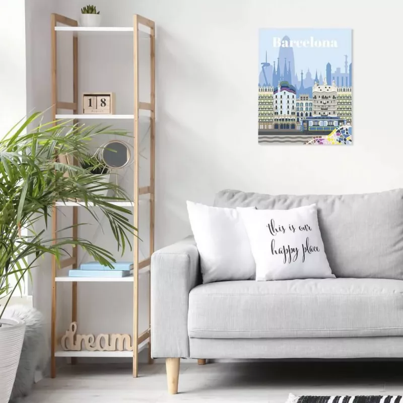 RAVENSBURGER CreArt schilderen op nummer set - kleurrijk Barcelona