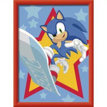 Ravensburger CreArt - Razende Sonic schilderen op nummer set