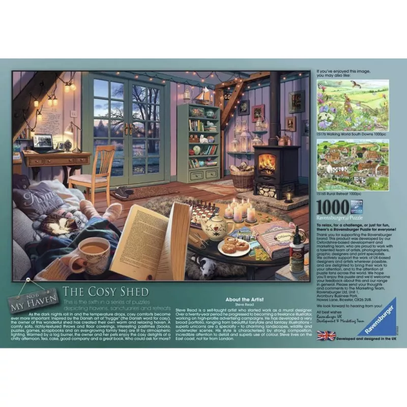 RAVENSBURGER puzzel My Haven Cozy Garden Shed (1000 stukjes)