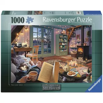 RAVENSBURGER puzzel My Haven Cozy Garden Shed (1000 stukjes)