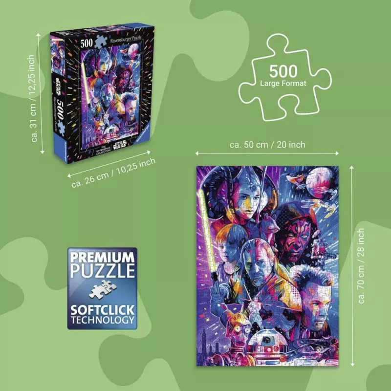 Ravensburger Puzzel Star Wars Hyperspace Collection: The Phantom Menace (500 stukjes, grote stukjes)