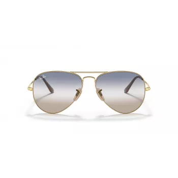 Ray-Ban Aviator Metal II zonnebril RB3689 goud montuur bruin verloopglas 62mm