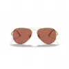 Ray-Ban Aviator Metal II zonnebril RB36899064AF5 goud bruin verloop 58mm