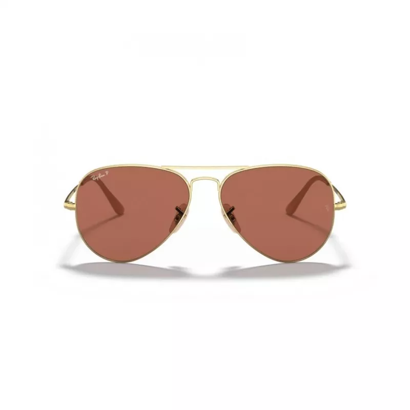 Ray-Ban Aviator Metal II zonnebril RB36899064AF5 goud bruin verloop 58mm