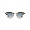 Ray-Ban Clubmaster RB3016 zonnebril transparant grijs blauw verloop 51mm