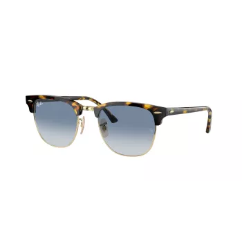 Ray-Ban Clubmaster RB3016 zonnebril transparant grijs blauw verloop 51mm