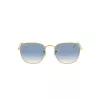 Ray-Ban Frank Metal zonnebril RB385791963F5 goud lichtblauw verloop 51mm