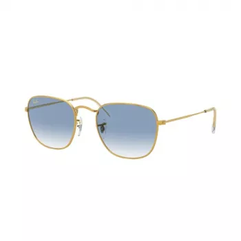 Ray-Ban Frank Metal zonnebril RB385791963F5 goud lichtblauw verloop 51mm