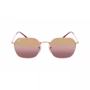 Ray-Ban Hawkeye RB3694 zonnebril dames Shiny Black Dark Grey Gradient 53mm