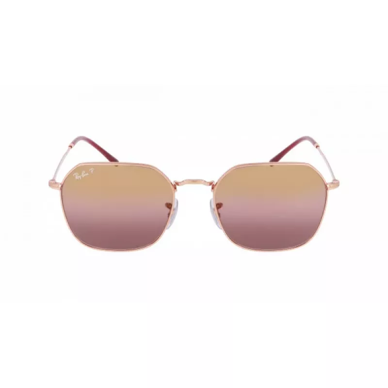 Ray-Ban Hawkeye RB3694 zonnebril dames Shiny Black Dark Grey Gradient 53mm