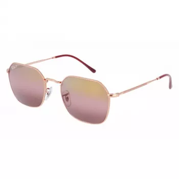 Ray-Ban Hawkeye RB3694 zonnebril dames Shiny Black Dark Grey Gradient 53mm