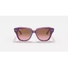 Ray-Ban Junior RB9186S711814 Zonnebril - Vierkant montuur, Donkerblauwe glazen, 46 mm