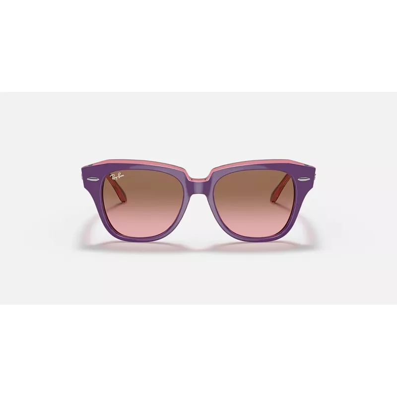 Ray-Ban Junior RB9186S711814 Zonnebril - Vierkant montuur, Donkerblauwe glazen, 46 mm