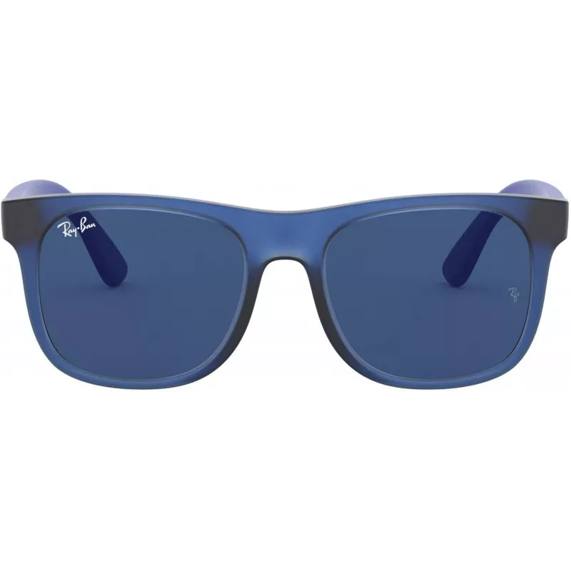 Ray-Ban Junior RJ9069S706080 kinderen zonnebril Phantos transparant blauw grijs classic 48mm
