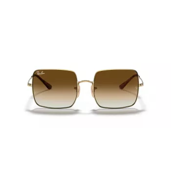 Ray-Ban RB1971-914751 Square 1971 zonnebril - gepolijst gouden montuur, bruine verloopglazen, 54 mm