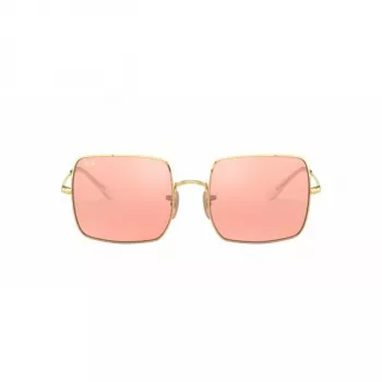 Ray-Ban RB1971 Square 1971 Classic Zonnebril Goud Roze-Bruin Verloop 54mm