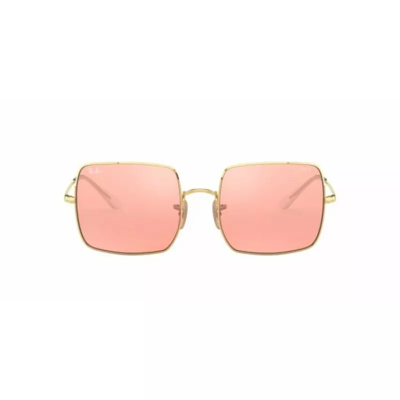 Ray-Ban RB1971 Square 1971 Classic Zonnebril Goud Roze-Bruin Verloop 54mm