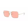 Ray-Ban RB1971 Square 1971 Classic Zonnebril Goud Roze-Bruin Verloop 54mm