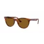 Ray-Ban RB2185 Wayfarer II zonnebril gestreept havana bruin verloop 52mm