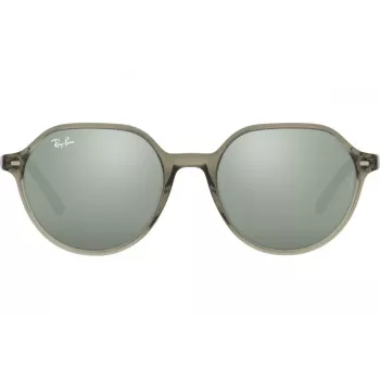 Ray-Ban RB2195 Hawkeye Zonnebril Transparant Grijs Lichtblauw/Paars Verloop 51mm