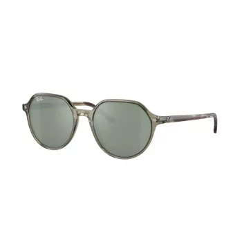 Ray-Ban RB2195 Hawkeye Zonnebril Transparant Grijs Lichtblauw/Paars Verloop 51mm