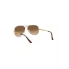 Ray-Ban RB3689 Aviator zonnebril gouden frame bruine verloopglazen 58/14/140 mm