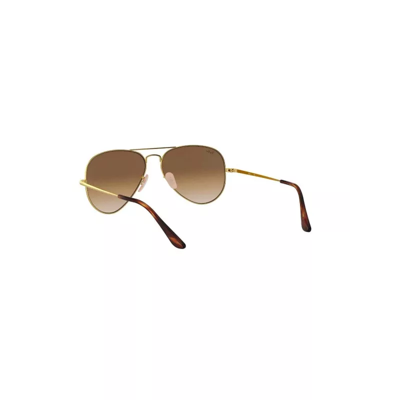 Ray-Ban RB3689 Aviator zonnebril gouden frame bruine verloopglazen 58/14/140 mm