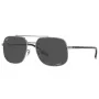 Ray-Ban RB3699 unisex zonnebril, gunmetal montuur, grijs verloop glazen, 56 mm