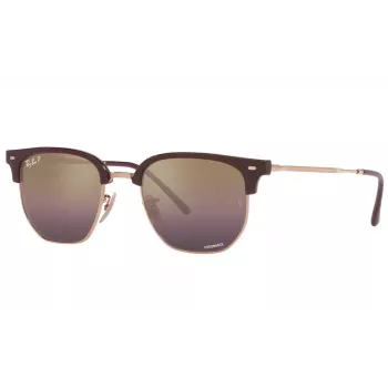 Ray-Ban RB4416F 6654G9 unisex zonnebril - transparant grijs montuur, grijze verloopglazen, 53 mm