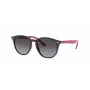 Ray-Ban RJ9070S70218G kinderen zonnebril, transparant grijs, vierkant, 46 mm