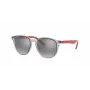 Ray-Ban RJ9070S70636G kinderen zonnebril transparant grijs propionaat montuur lichtblauw verloopglas 46mm