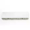 RAYEN 4-rijige automatische oprolbare waslijn voor wandmontage, 20 m totale drooglengte, wit