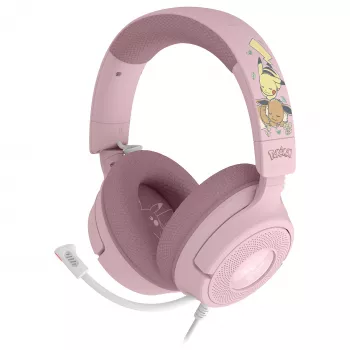 Razer Kraken V4 X Pokemon Pikachu & Eevee Edition bedrade gaming-headset, USB-C, 40 mm