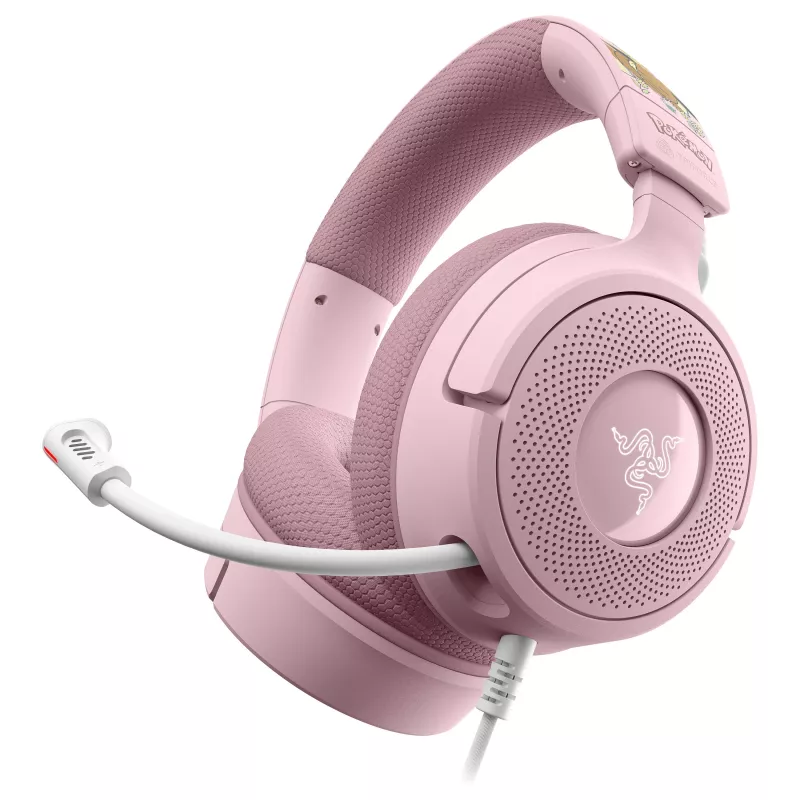 Razer Kraken V4 X Pokemon Pikachu & Eevee Edition Bedrade gaming headset, USB-C, 40 mm
